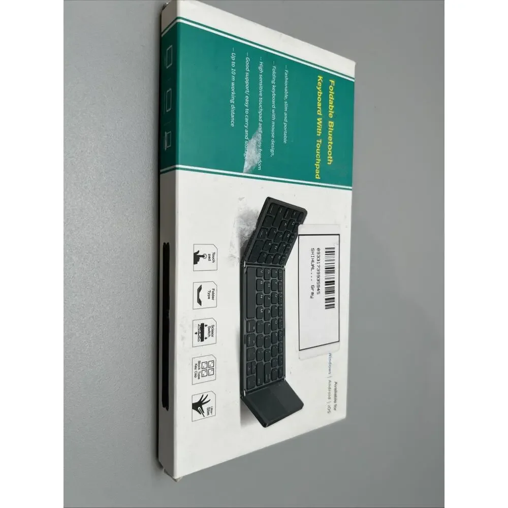 NEW Foldable Bluetooth Keyboard with Touchpad Wireless OS Android Windows Mac